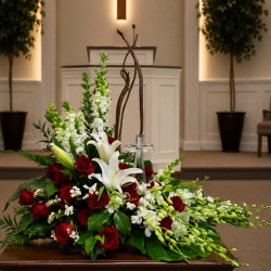 Crystal Cross Arrangement