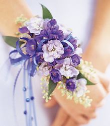 Delphinium Wristlet with Jewels 